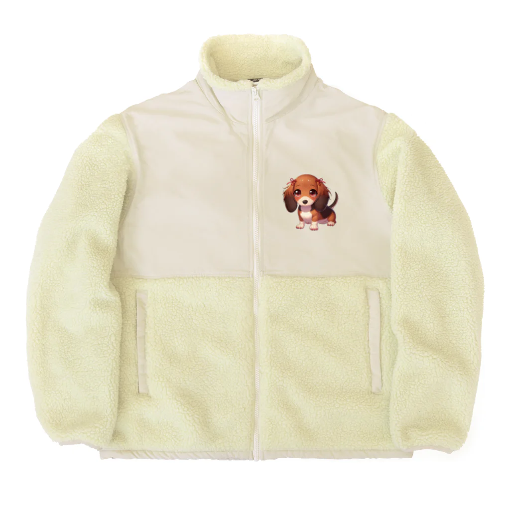 Dog Selectionのミニチュアダックス　女の子　アイテム Boa Fleece Jacket