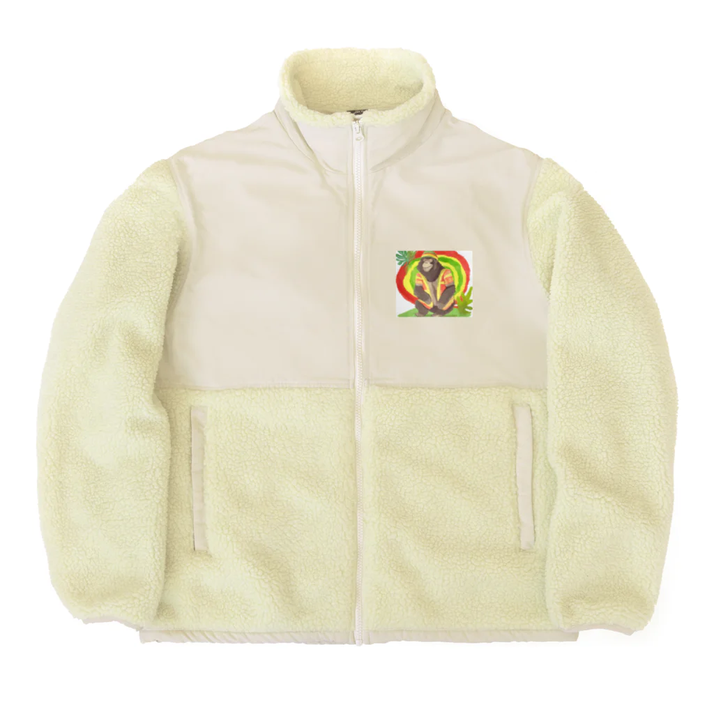 シークレットのレゲエっぽゴリラ Boa Fleece Jacket