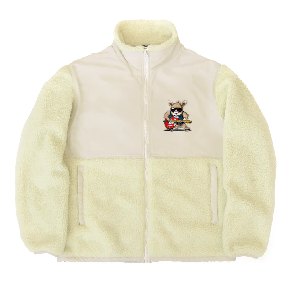 kichi_333のロックに生きるアニマル Boa Fleece Jacket