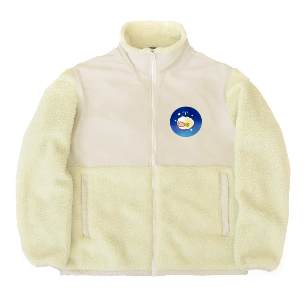 もふもふ堂の牡羊座 Boa Fleece Jacket