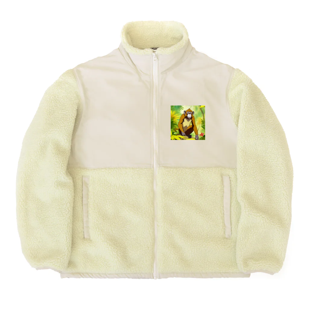 kjhtyuのおさる Boa Fleece Jacket