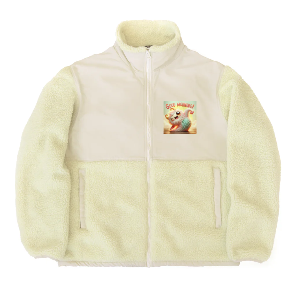 mimikkyu322のgoodmorning　monster Boa Fleece Jacket