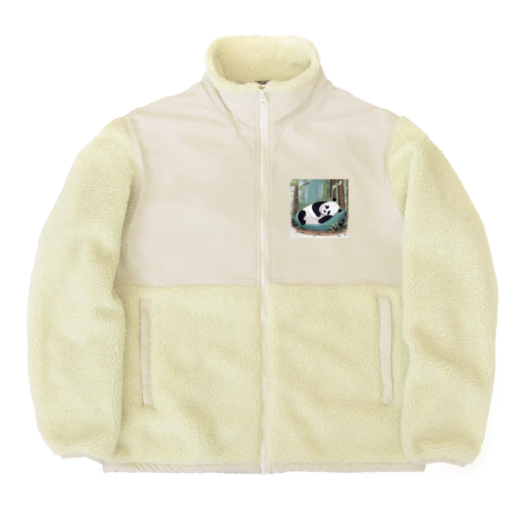 すとろべりぃのおねんねパンダ Boa Fleece Jacket