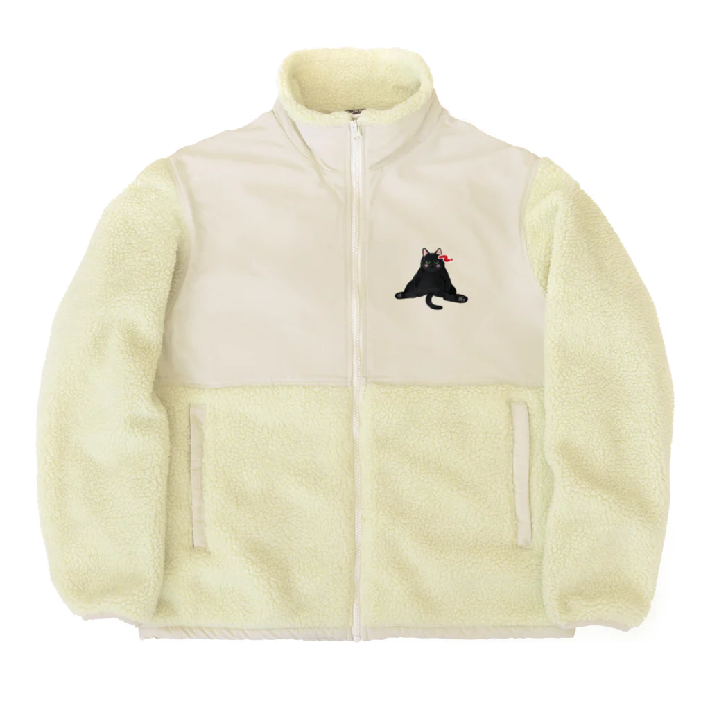 くろついchのくろちゃん Boa Fleece Jacket