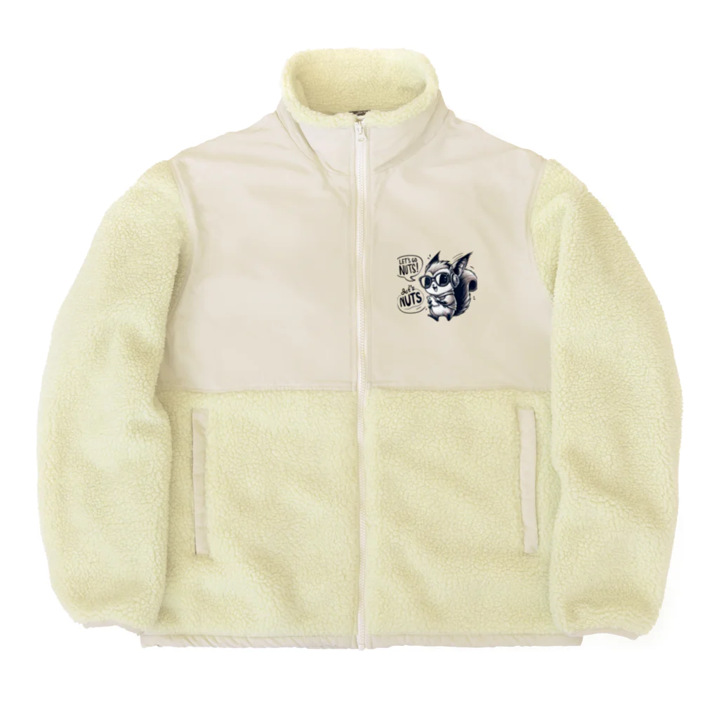 アニマルアーティファクトのナッツナッツくん Boa Fleece Jacket