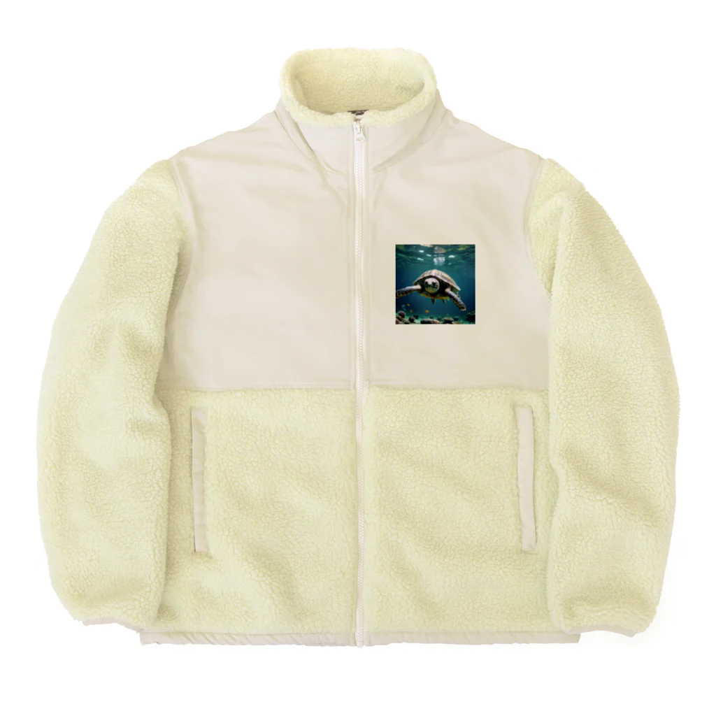 MK76のウミガメ Boa Fleece Jacket