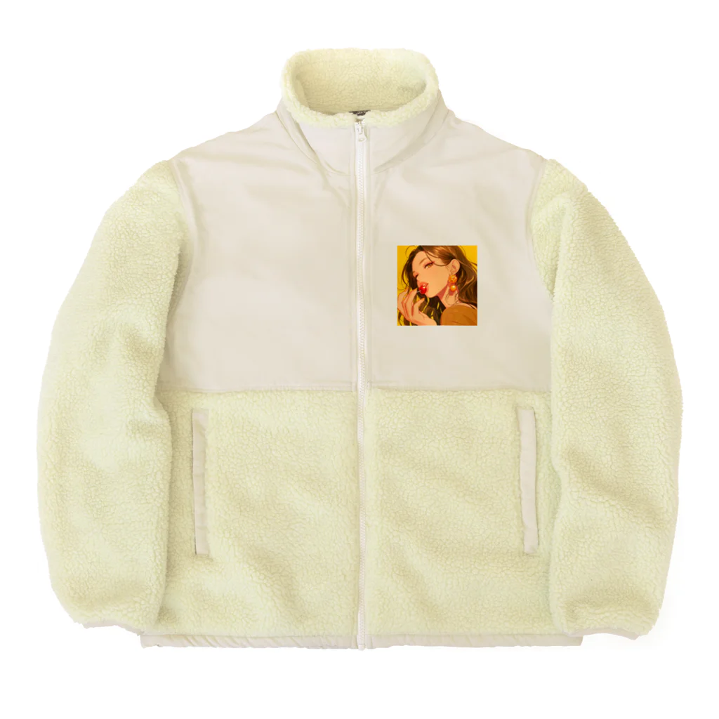 AQUAMETAVERSEの太陽の中のチェリーフレーバー Marsa 106 Boa Fleece Jacket