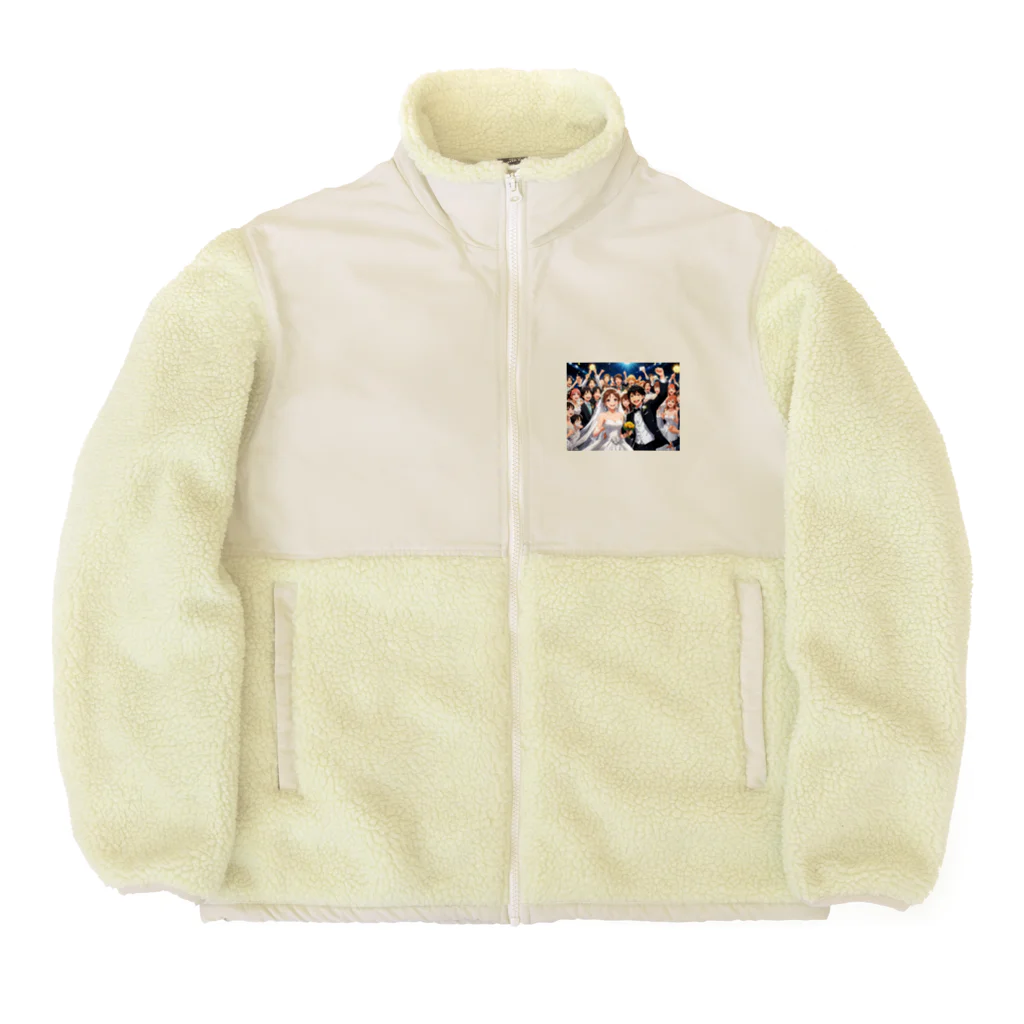 studio eizoの結婚式でハッピー♡ハッピー！ Boa Fleece Jacket