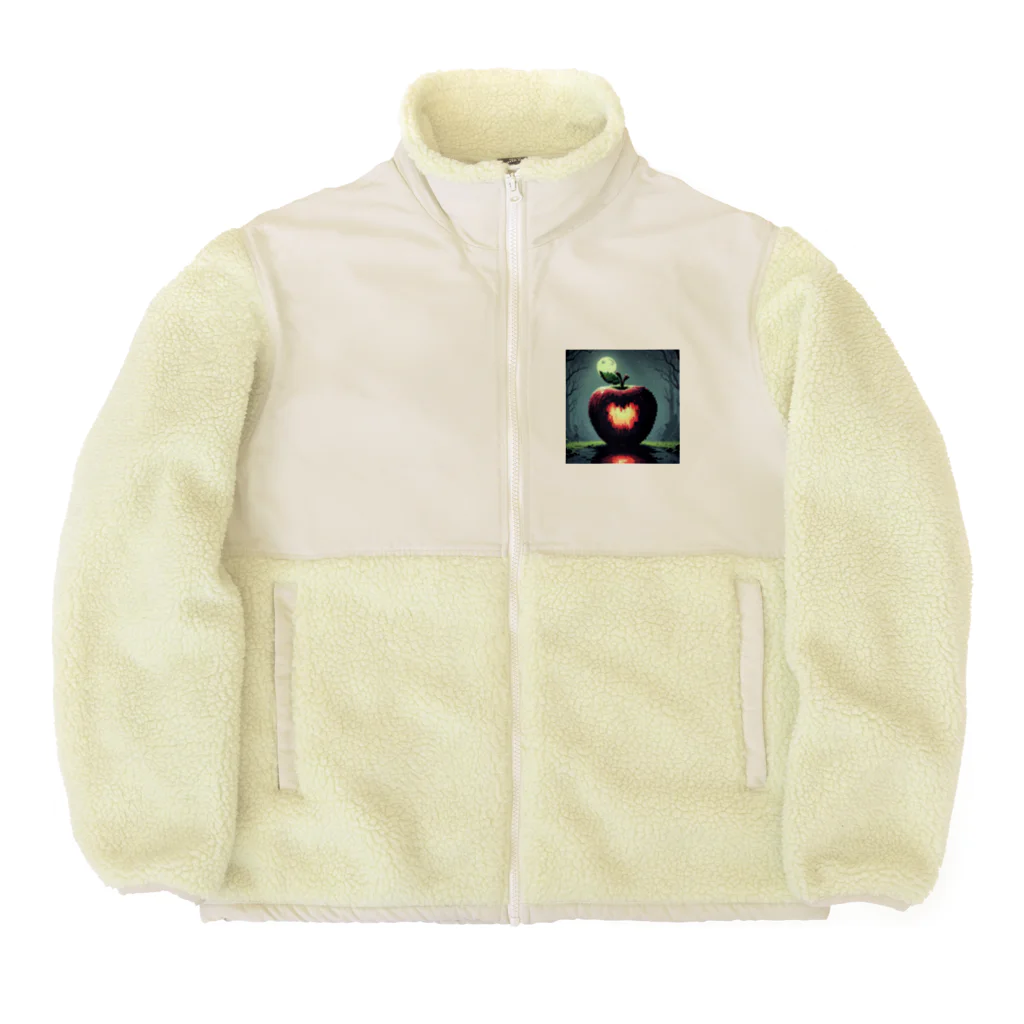 KazzunのThis is a Apple　3 Boa Fleece Jacket