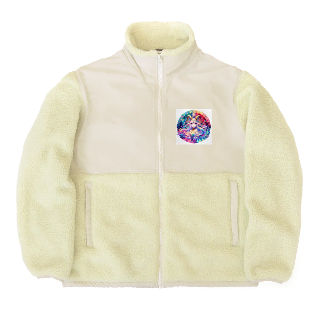 トトベス(T∴B∴M∴)🕊️の牧神パーンに奉献する清廉な山羊姫🐐 Boa Fleece Jacket