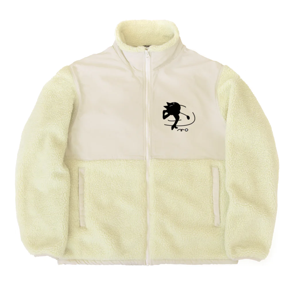 B-catのゴルフ猫 Boa Fleece Jacket