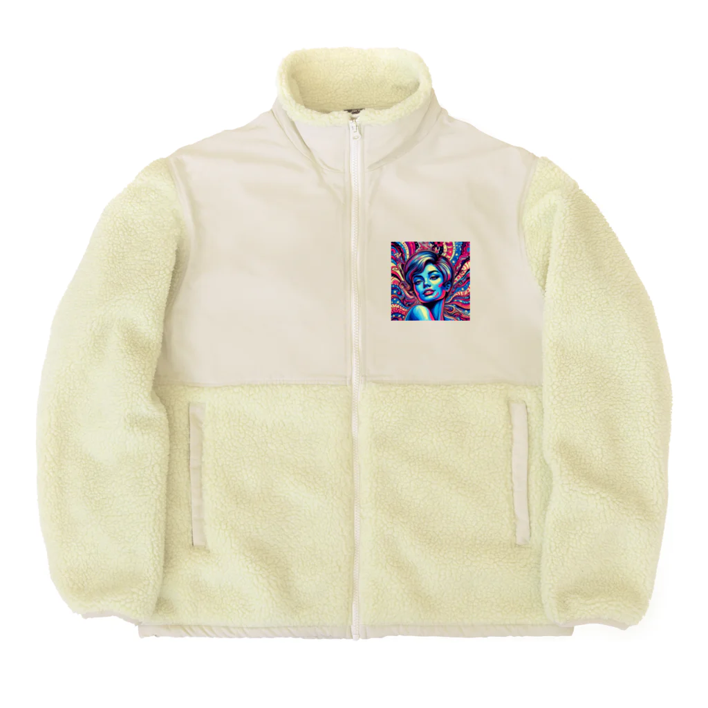 ちゃんろんの60年代の美女 Boa Fleece Jacket