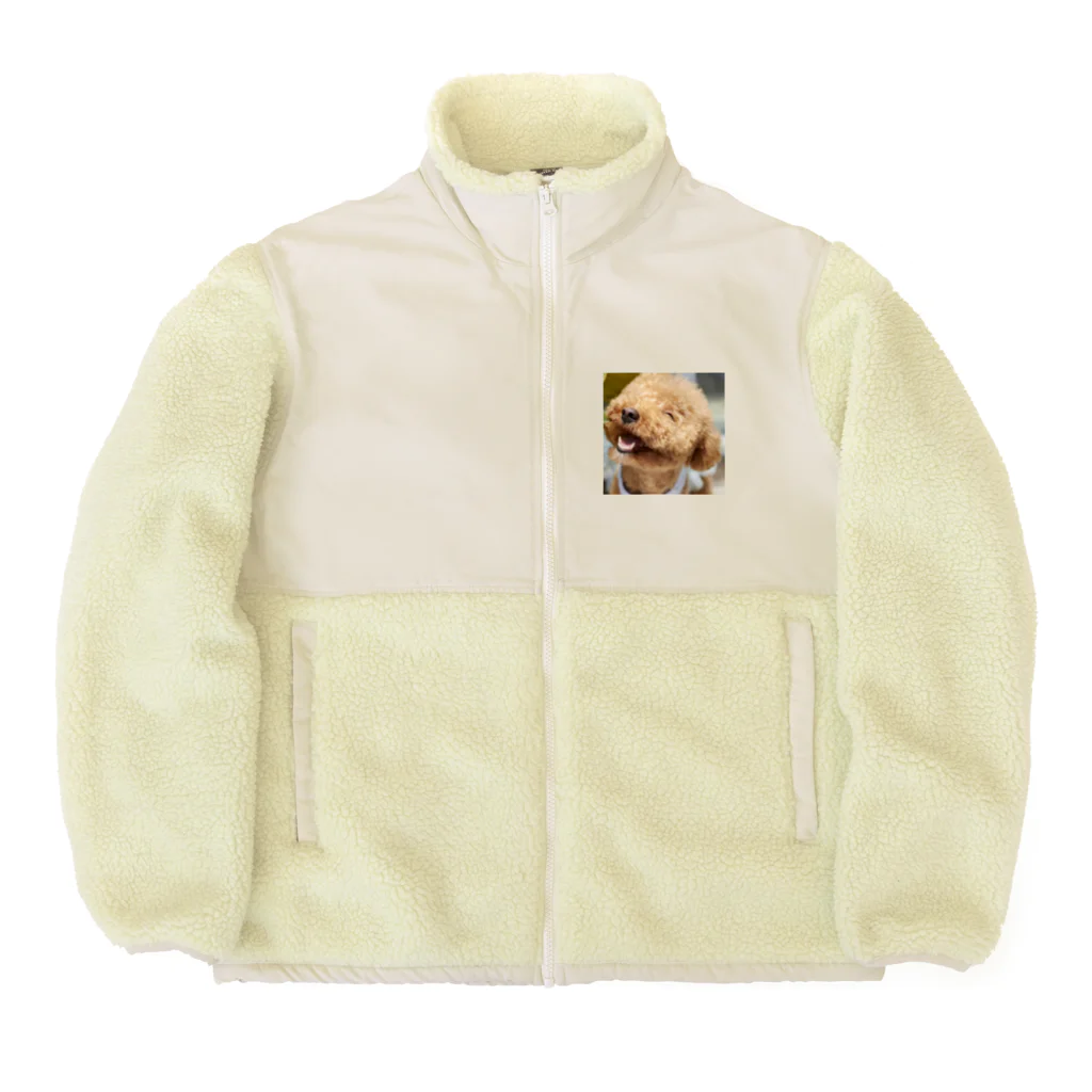 あすたんしょっぷのにっこにこわんわん Boa Fleece Jacket