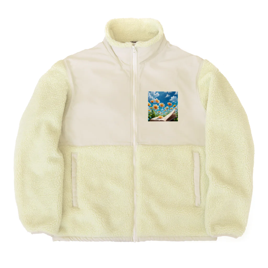 OTIRUBUTUBUTUの文字から咲いた花 Boa Fleece Jacket