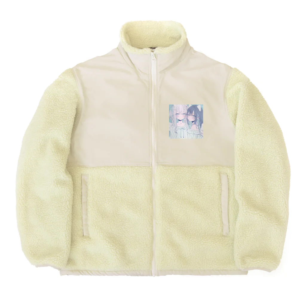 紅茶と砂糖と魔法の家の深海ちゃん Boa Fleece Jacket