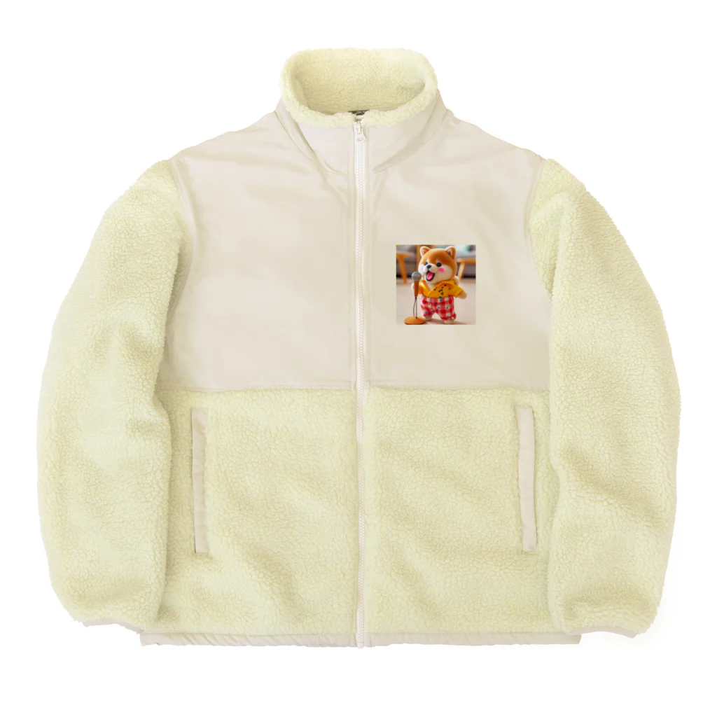 dcgnori／ワンコ画像の歌うワンコ、１ Boa Fleece Jacket