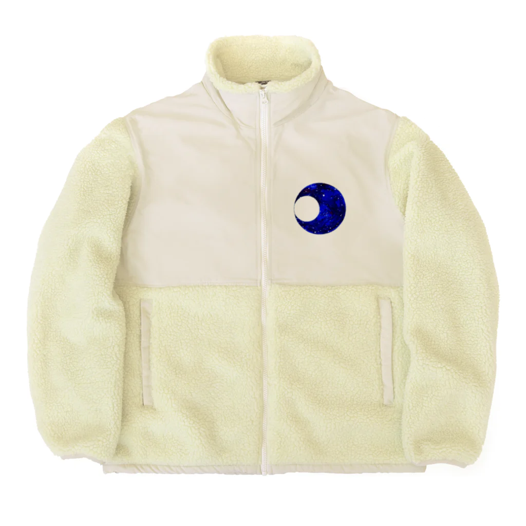 采-aya-の青い月 Boa Fleece Jacket