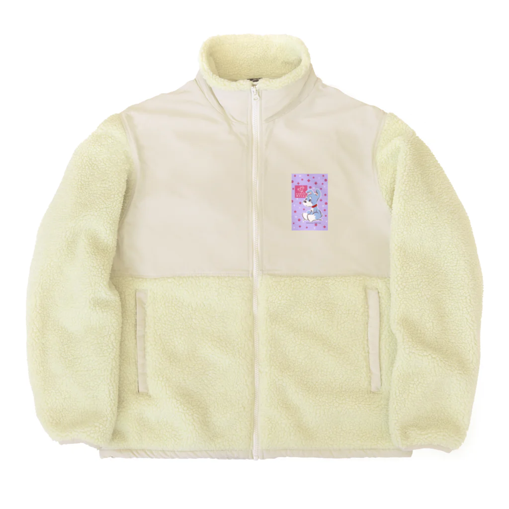 obosa_DENS/SABEAR_shop ＠SUZURIのおすわりマオちゃん_ウエア Boa Fleece Jacket