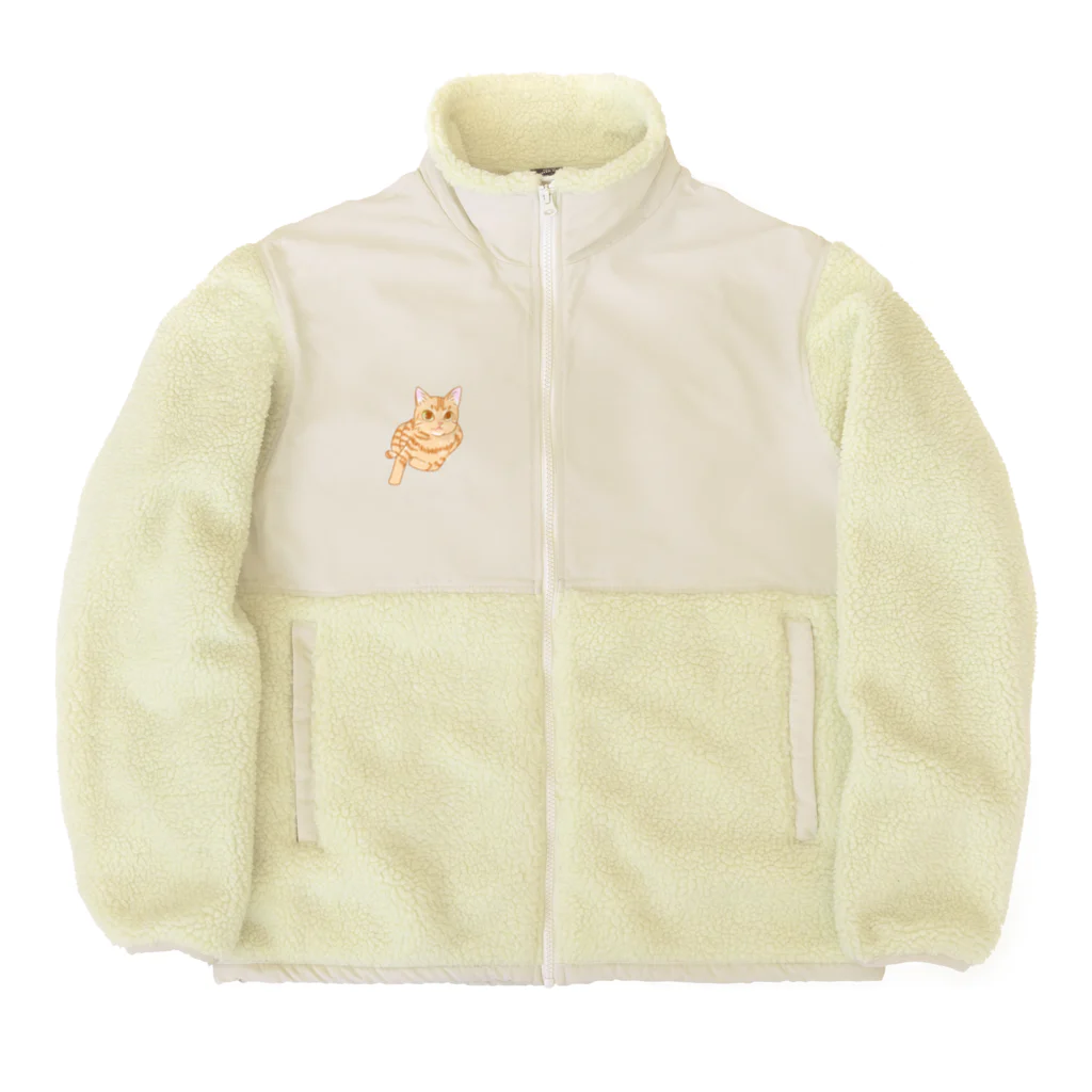 金魚午睡のうちのゆきちゃん。 Boa Fleece Jacket