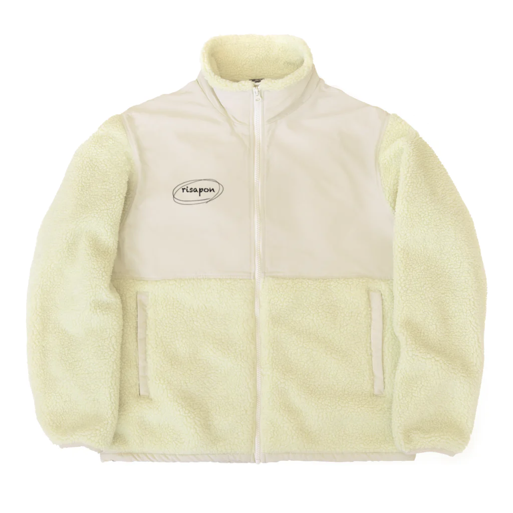 りさポンショップのおちゃーるDEござーい Boa Fleece Jacket