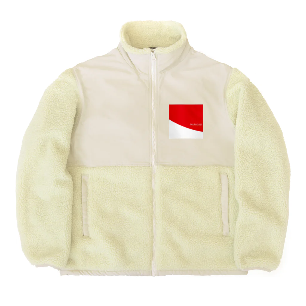 がんばる日本🇯🇵ヨシカネタクロウグッズのTAKRO2020 Boa Fleece Jacket