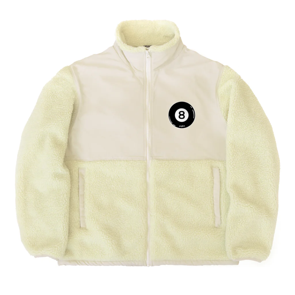 ブラック・ラビットの８ボール（エイトボール） Boa Fleece Jacket