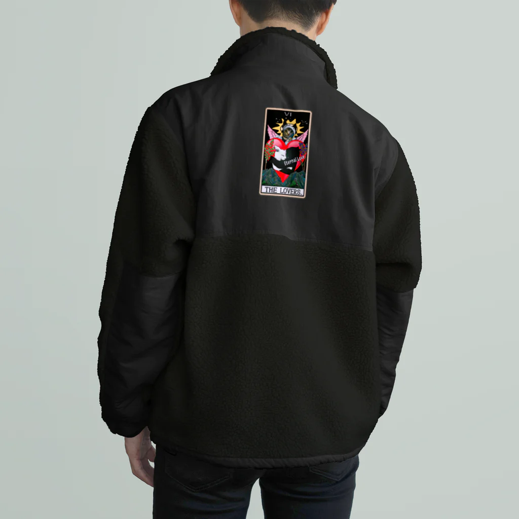 みにゃ次郎のタロットシリーズLOVERS Boa Fleece Jacket