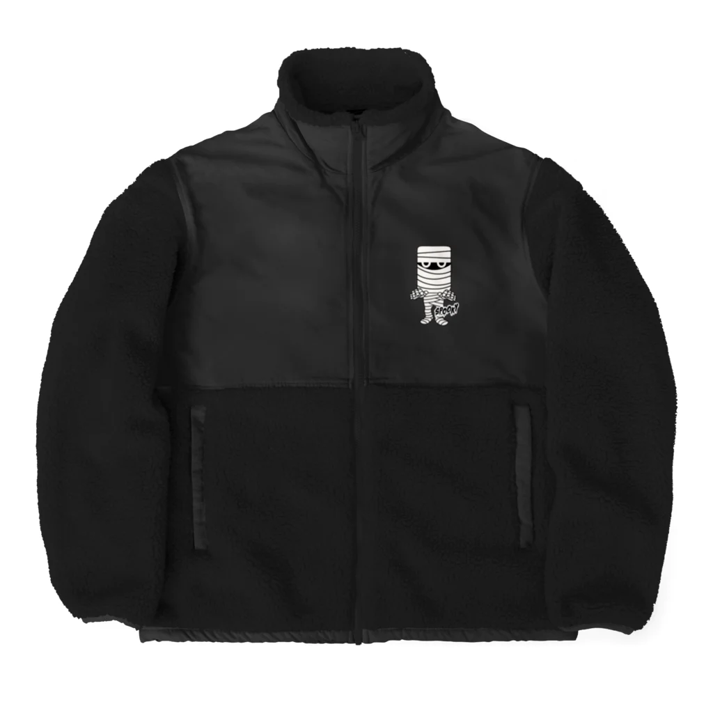 キッズモード某のミイラ男 (横長) Boa Fleece Jacket