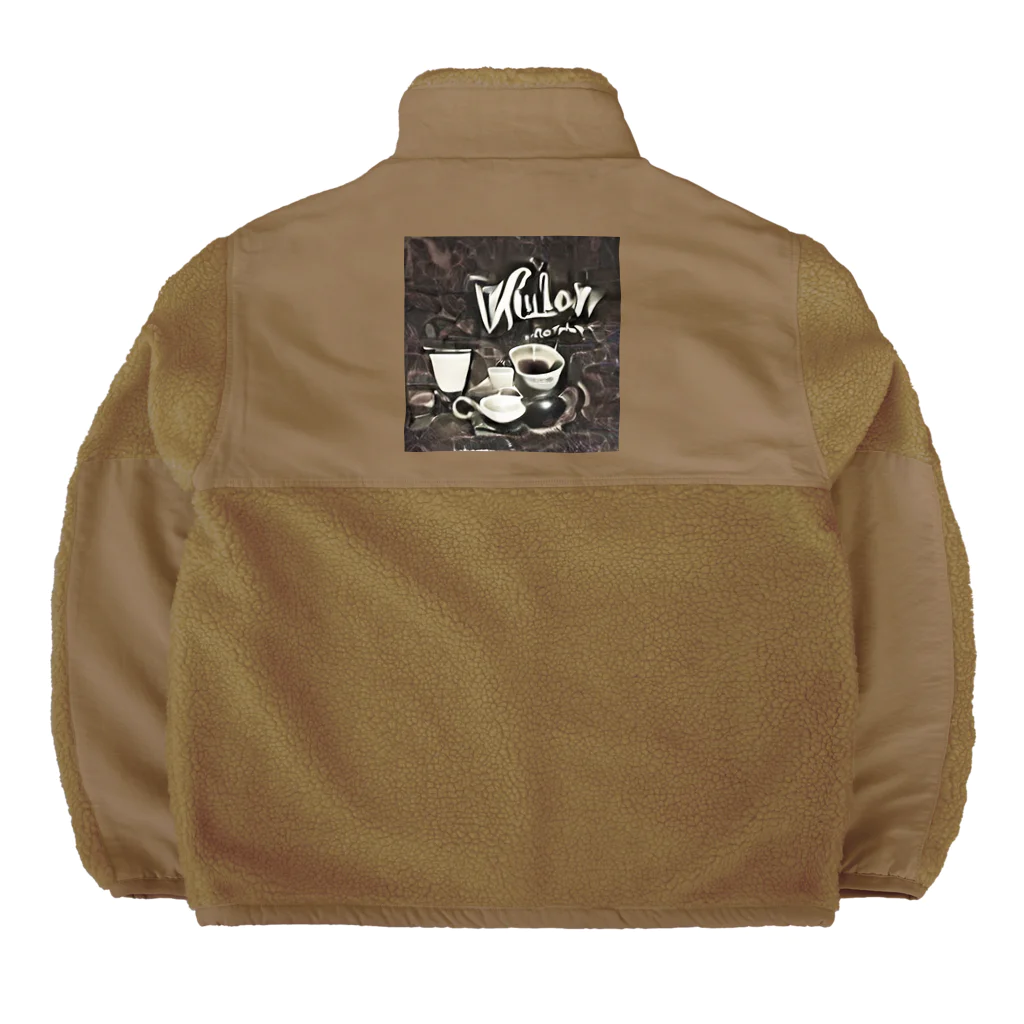 villonのレトロカフェ　VILLON Boa Fleece Jacket