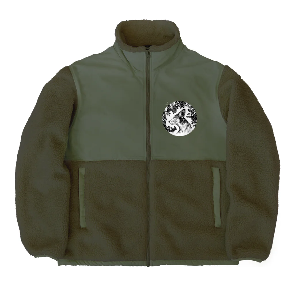 ガクピー堂の美しい雑種犬 Boa Fleece Jacket