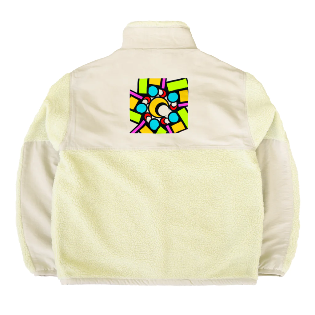 pastelia　shopのステン堂…stained  glass Boa Fleece Jacket