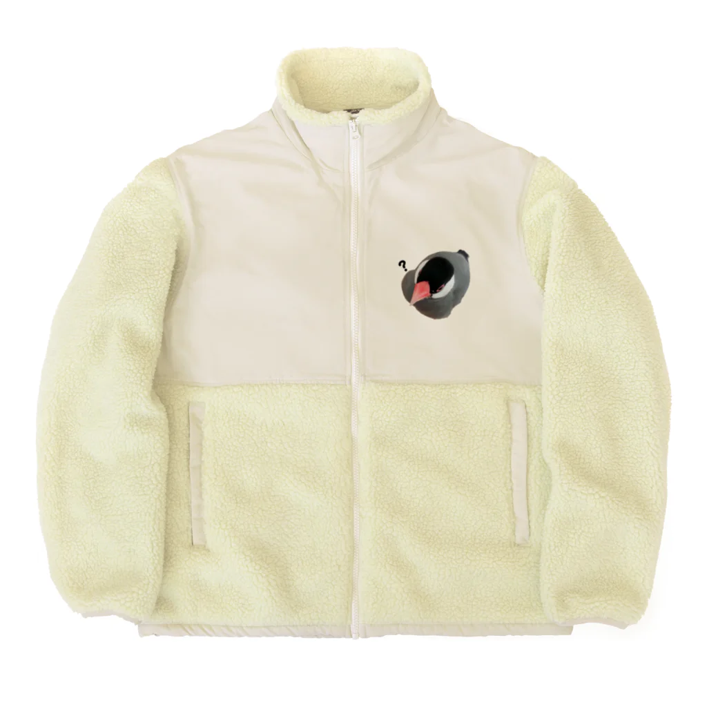 harupink🌸ペット似顔絵illustの『かいぬし、エサは？』 Boa Fleece Jacket