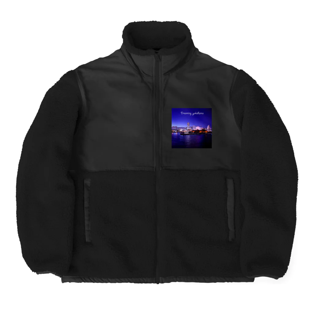 photo-kiokuの横浜夜景１ Boa Fleece Jacket