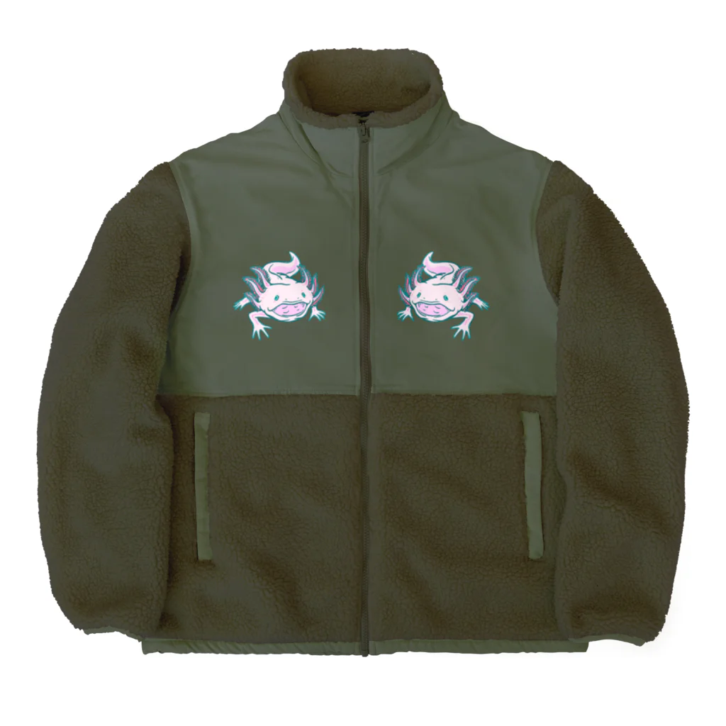 アストロ温泉のウーパールーパー WOOPER LOOPER Boa Fleece Jacket