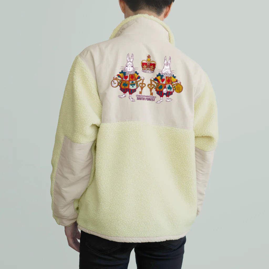 中島みなみのAlice White Rabbit アリスの白ウサギ Boa Fleece Jacket