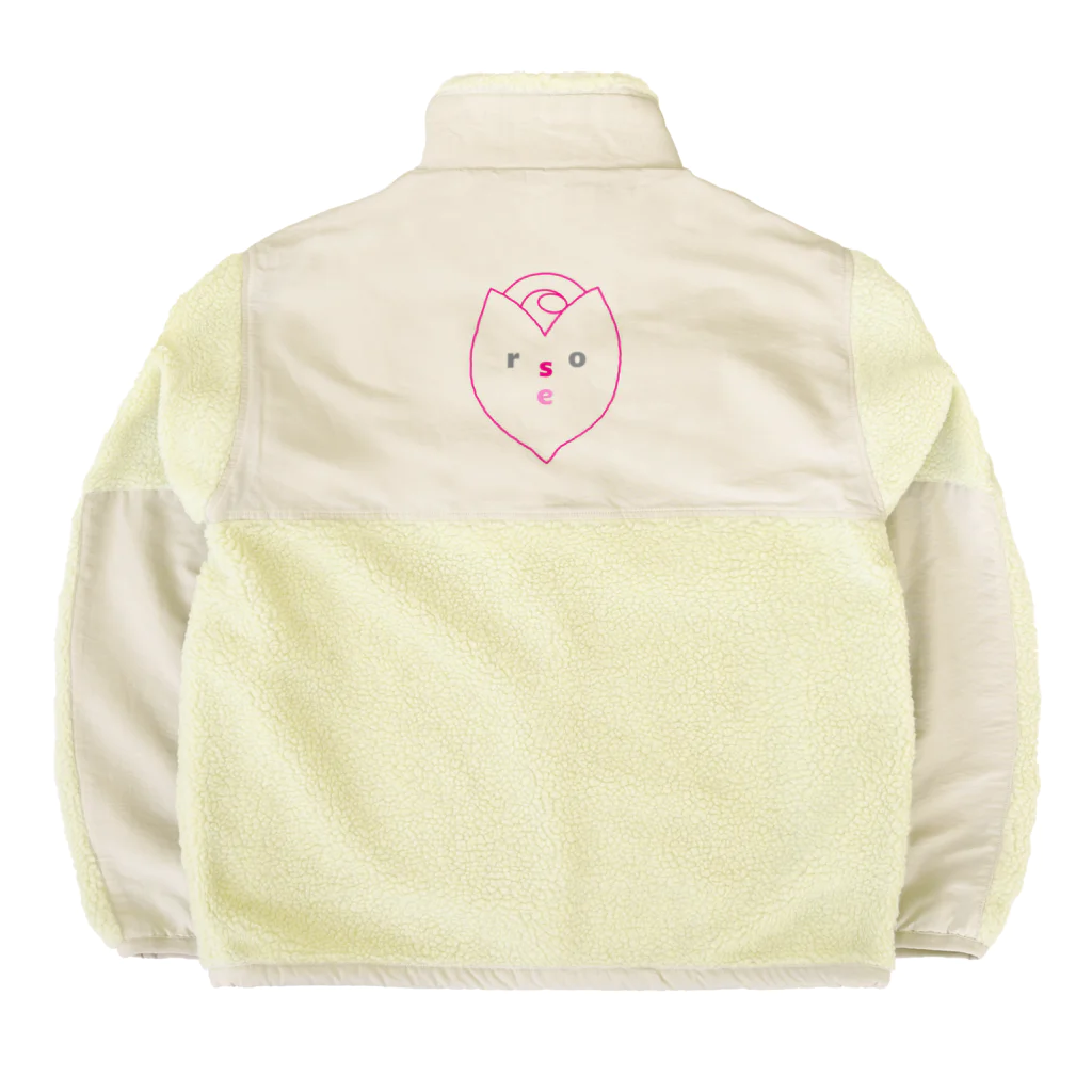 エダマメトイチ雑貨店のrose ピンク Boa Fleece Jacket