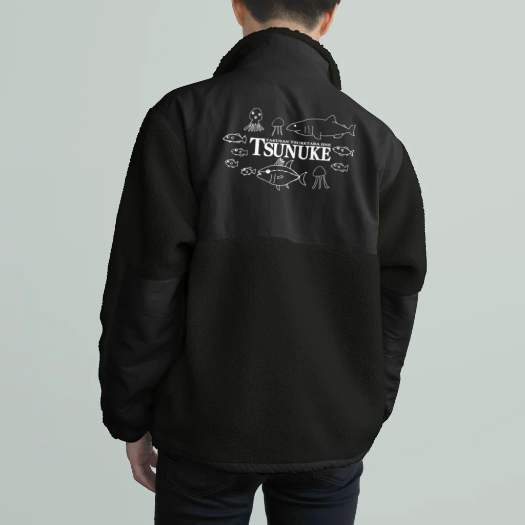 S.J.KのTSUNUKE NEW ロゴ入り Boa Fleece Jacket