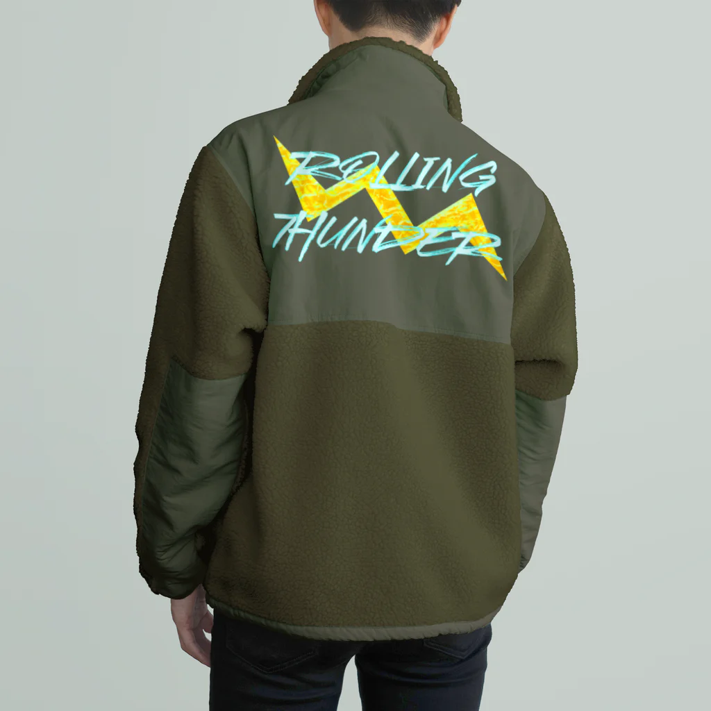 Ａ’ｚｗｏｒｋＳのROLLING THUNDER(英字＋１シリーズ) Boa Fleece Jacket