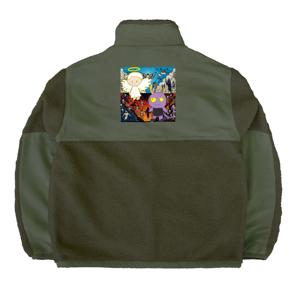 Ａ’ｚｗｏｒｋＳのらくがきのてんしとらくがきのあくま Boa Fleece Jacket