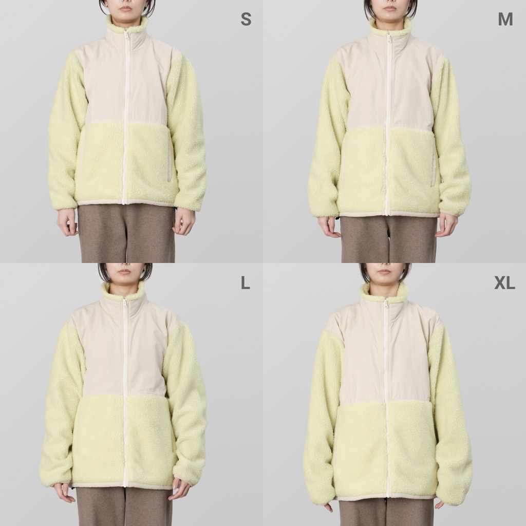 サイコパスちこ🐼の鉛筆マンのるんぺん Boa Fleece Jacket