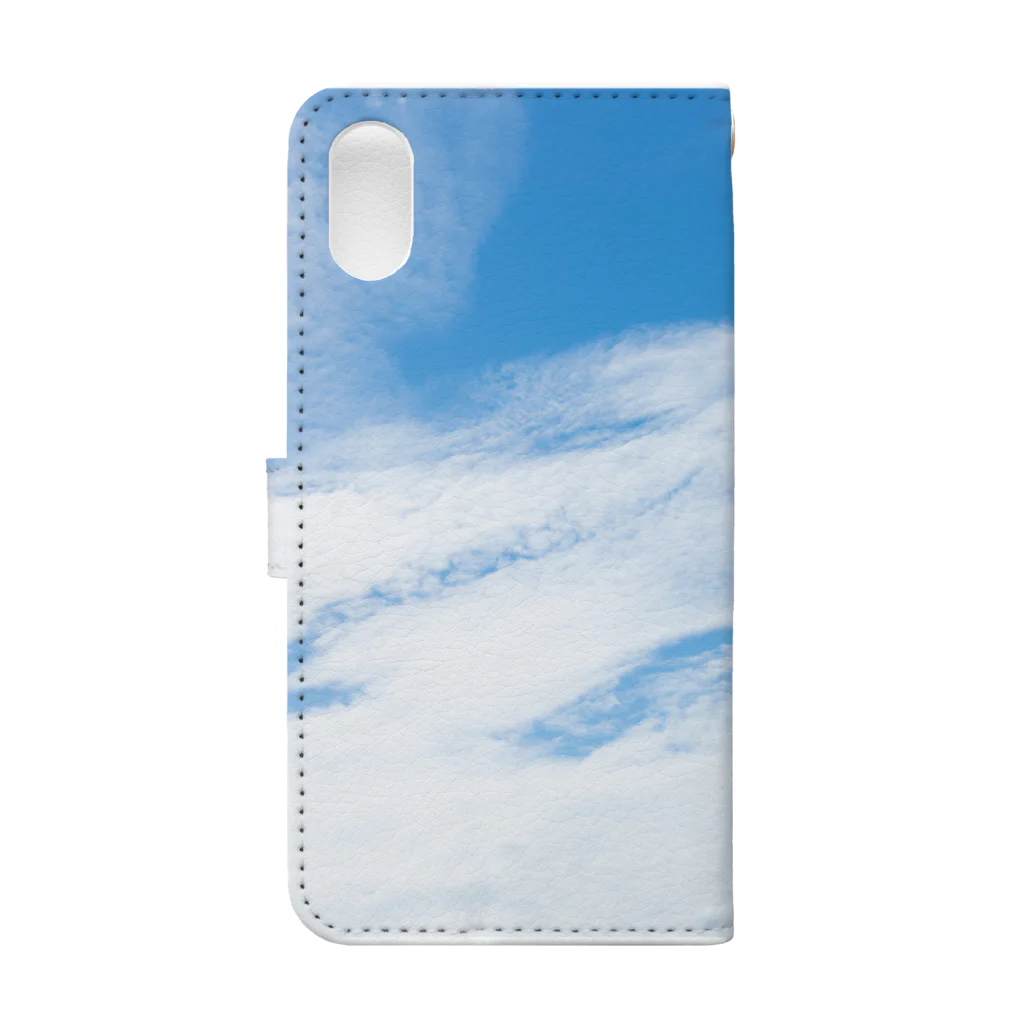 原点回帰の手帳型スマホケース青空！ Book-Style Smartphone Case :back