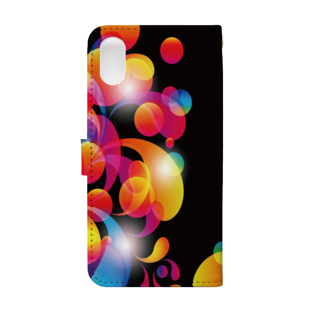 MONOTONEのRAINBOW BUBBLE Book-Style Smartphone Case :back