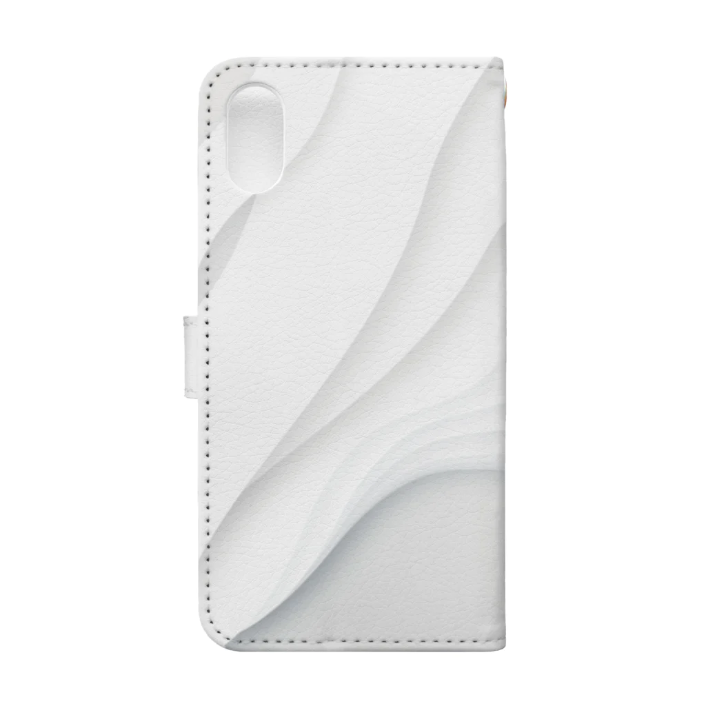 cloud 7のWHITE WAVE Book-Style Smartphone Case :back