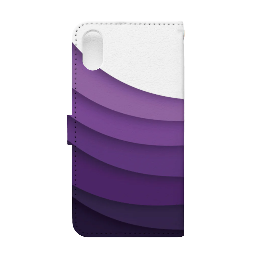 cloud 7のPURPLE FALL 手帳型スマホケースの裏面