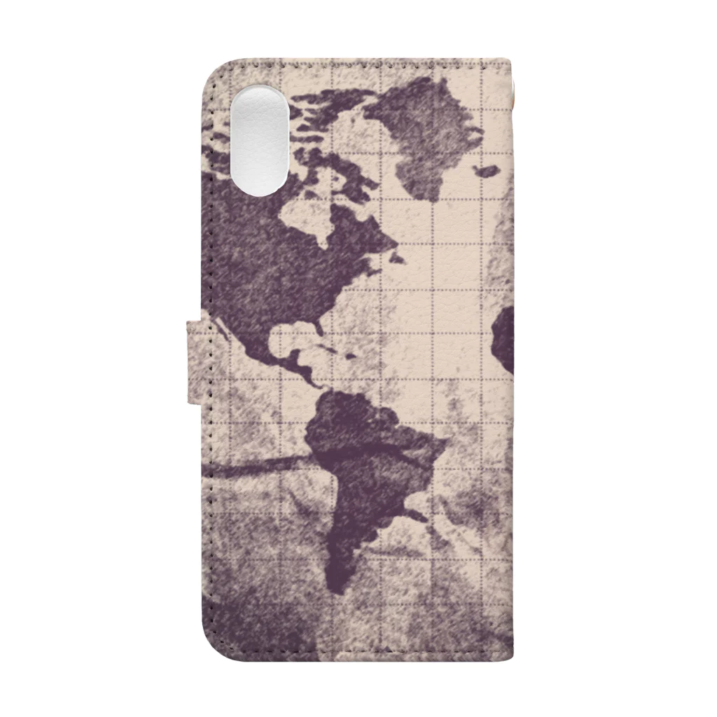 cloud 7のPURPLE ATLAS Book-Style Smartphone Case :back