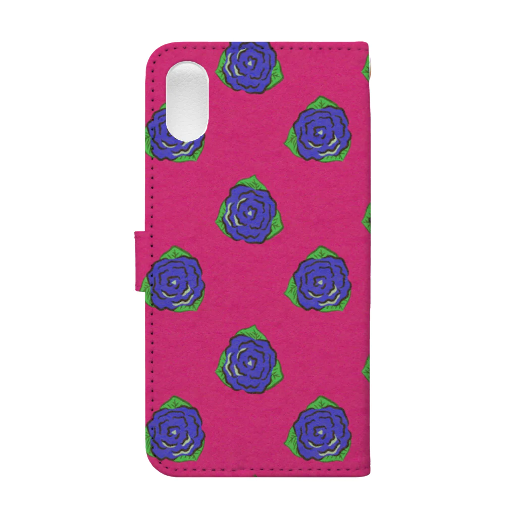 BRUE ROSE.のVIVID PINK & ROSE Book-Style Smartphone Case :back