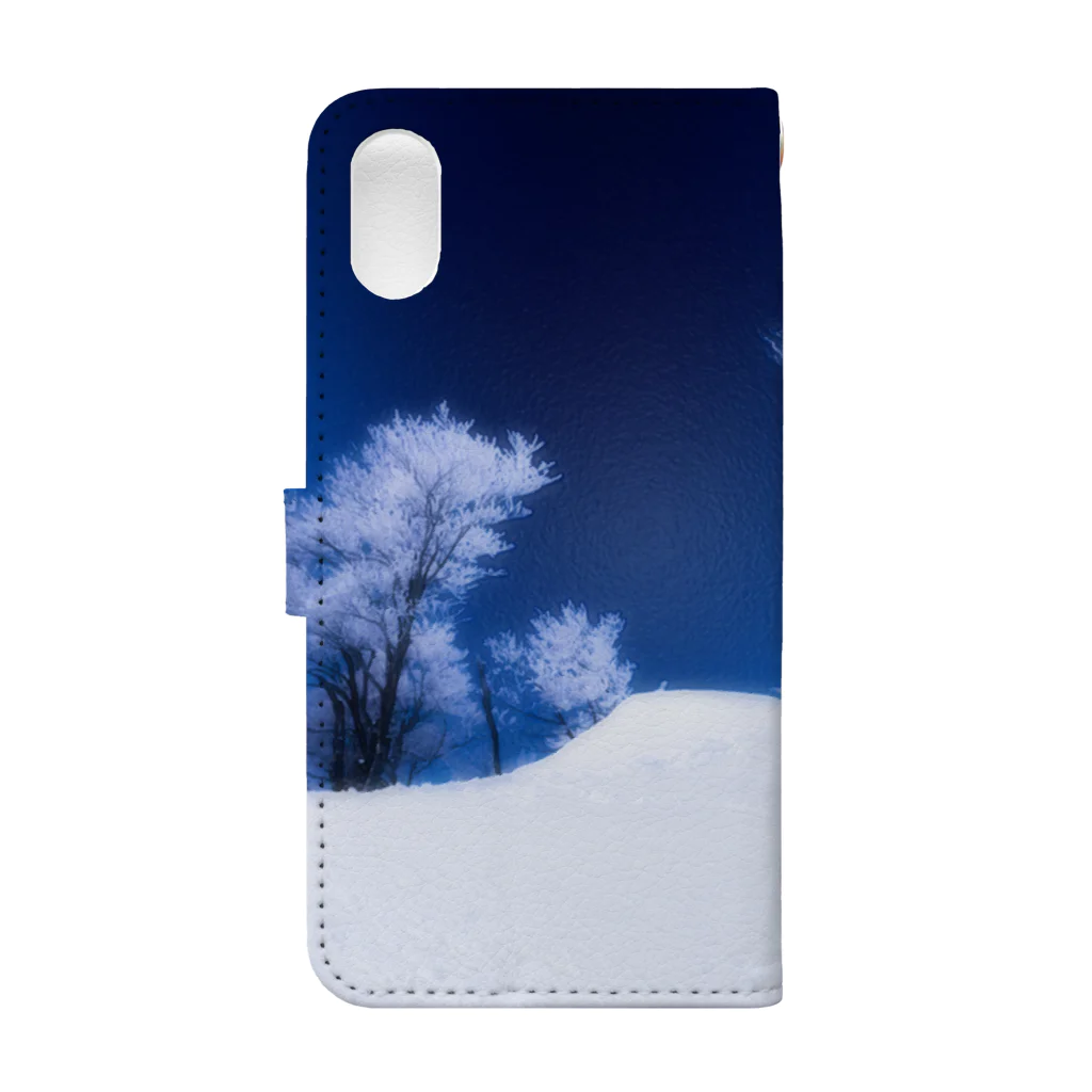  Kuunsirppiの樹氷02 Book-Style Smartphone Case :back