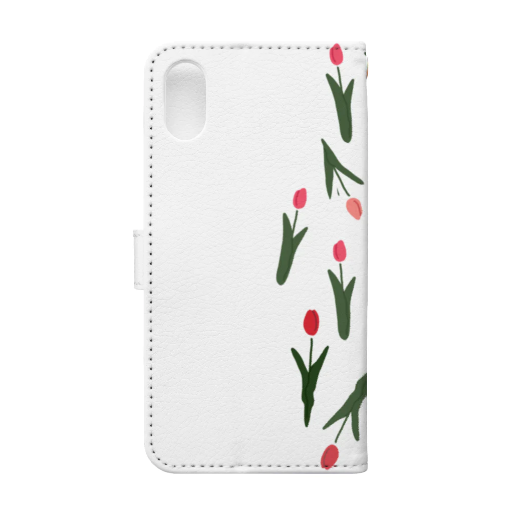 ▷            chiroruの🌷  tulip Book-Style Smartphone Case :back