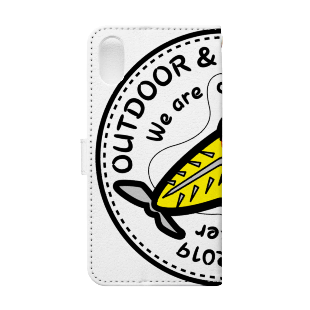 かえでさぼうのマグトウさん black Book-Style Smartphone Case :back