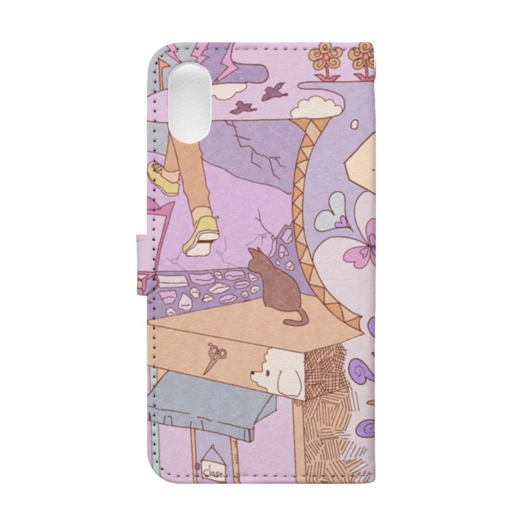 五月の夢と道 Book-Style Smartphone Case :back